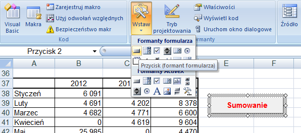 Selection.Resize(, Selection.Columns.Count + 1).Select Jeżeli chcemy powiększyć obszar zaznaczenia o cztery pola w dół: Selection.Resize(Selection.Rows.Count + 4).