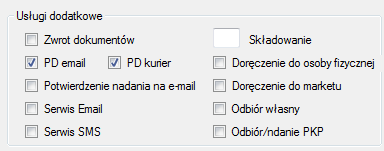 o Informacja o pobraniu wybieramy gdy chcemy w polu uwagi umieszczad kwotę pobranie. Kwota ta będzie pojawiad się tylko na pozycjach zakwalifikowanych jako pobraniowe.