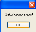 Aplikacja powiadomi nas o zakooczeniu eksportu danych Pozycje które nie zostały wyeksportowane (z powodu błędu) będzie można później zobaczyd zaznaczając checkbox Oczekujące i klikając na przycisk