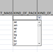 KIND_OF_PACK_QUANTITY Ilość opakowań Jak w aplikacji. MARKS_NUMBERS Oznakowania i numery Jak w aplikacji. MARKS_NUMBERS_LNG Język oznakowania I numerów 2-literowy skrót, pisany małymi literami (np.