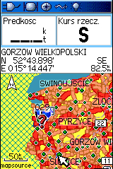 Nawi gacja GPS > Two rzenie i Używanie Waypoi ntów Aby przenieść waypoint na Ekranie Mapy: 1. W Menu Znajdź, podświetl ikonę Waypointy i naciśnij przycisk ENTER aby otworzyć Ekran Waypointów. 2.