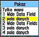 Ekrany Główne > Ekran Mapy Ekran Mapy Urządzenie ma wbudowane mapy bazowe zawierające bazę danych miast, dróg międzystanowych, autostrad, zjazdów, jezior oraz rzek.