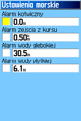 Menu Główne > Ustawi enia Aby uzyskać dostęp do Ekranu Ustawień Geocache: Na Ekranie Menu Ustawień podświetl ikonę Geocache i naciśnij przycisk ENTER.