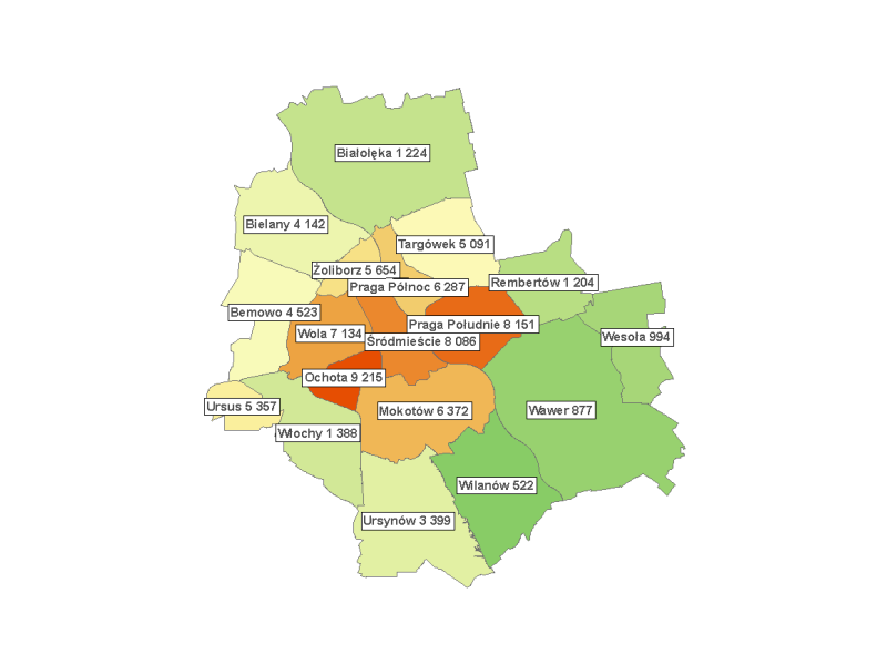 Dzielnica Wilanów jest bardzo zróżnicowana pod względem urbanistycznym. Są to tereny starych osiedli mieszkaniowych, domów jednorodzinnych, gospodarstw rolnych oraz nowego Miasteczka Wilanów.