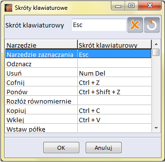 Ostatnia zakładka w oknie edycji frontów to Materiały (Rys. 68). Dostępne są w niej różne typy materiałów: Płyty, Lustro, Szkło, Rattan, Bambus.