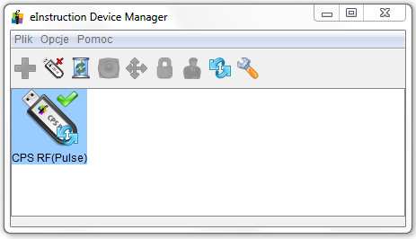 Podłącz odbiornik do portu USB w komputerze. 2. Włącz urządzenie - CPS PULSE, CPS Spark (Piloty CPS IR - nie wymagają włączenia). 3.