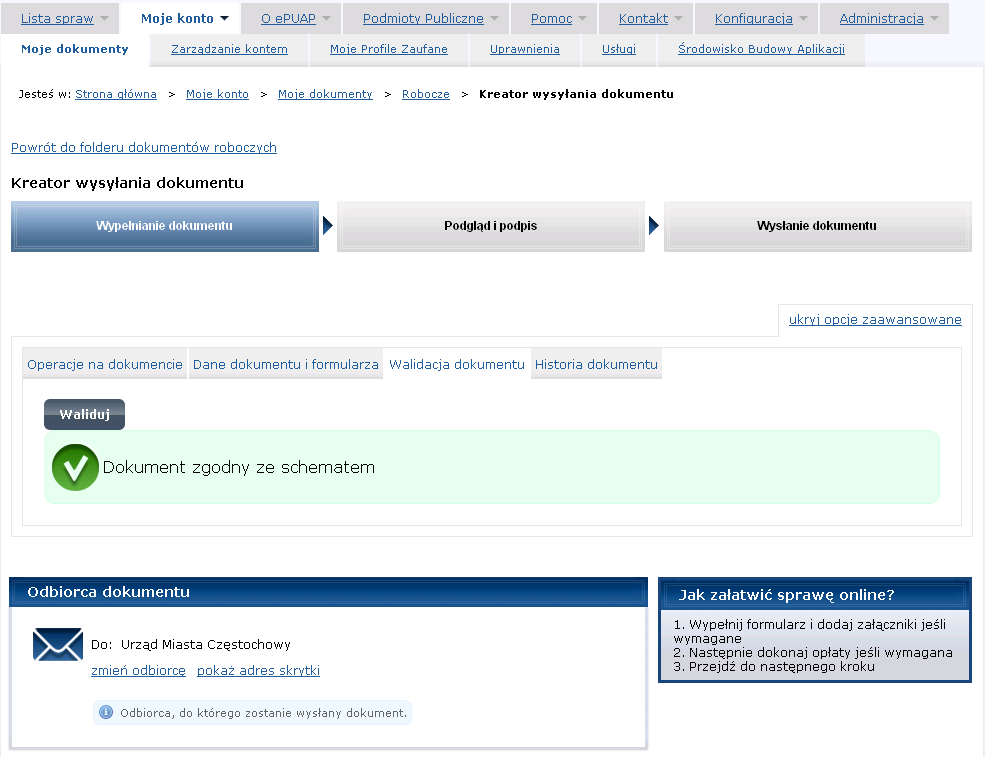 Rysunek 129 Link opcje zaawansowane Rysunek 130