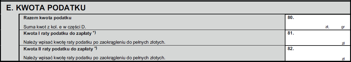 W kolejnej tabeli powinny znaleźć się ciągniki siodłowe i balastowe przystosowane do używania łącznie z naczepą lub przyczepą o dopuszczalnej masie całkowitej zespołu pojazdów równej lub wyższej niż