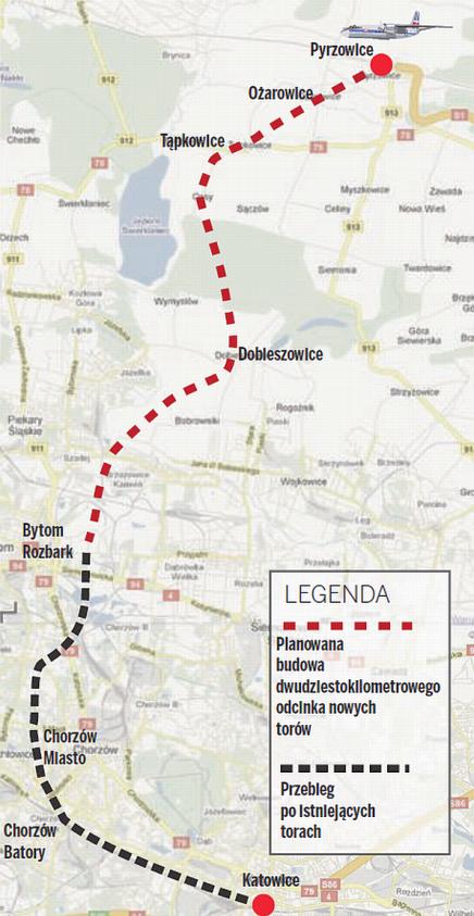 budowanego Terminalu 3 na lotnisku. Połączenie umożliwi dojazd na dworzec Łódź Kaliska, a w przyszłości po wybudowaniu tunelu średnicowego pod Łodzią również z centrum miasta (dworcem Łódź Fabryczna).