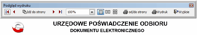 E-deklaracje 6.2.2 39 Pobieranie UPO Dla wskazanych dokumentów można również pprzez użycie przycisku zainicjować pobranie UPO. Użycie przycisku pozwala na wydrukowanie UPO.