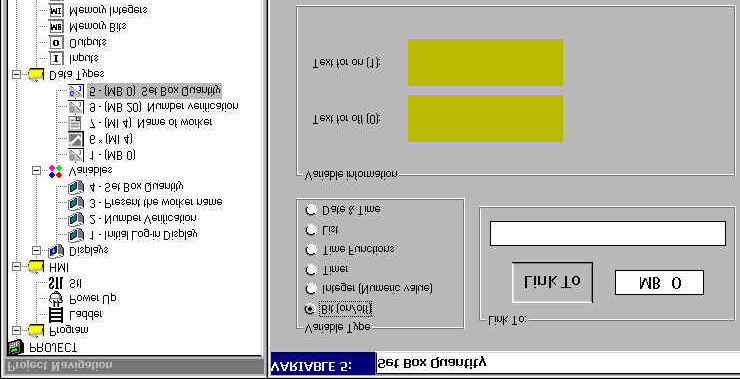 Panel operatorski: Wprowadzanie parametrów W tym momencie dołączyłeś zmienną do komunikatu.