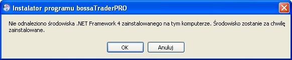 2. Instalacja programu Instalację programu bossatraderpro uruchamiamy z pliku bossatraderpro_install.exe. Instalacja rozpoczyna się od wyświetlenia ekranu powitalnego na którym klikamy przycisk DALEJ.