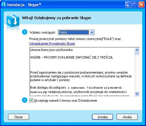 Installation Phone Program Skype Usb