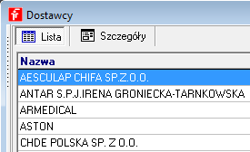 Infofarm dla marketu medycznego podręcznik użytkownika Rysunek 3-9 Numery kart pacjenta.