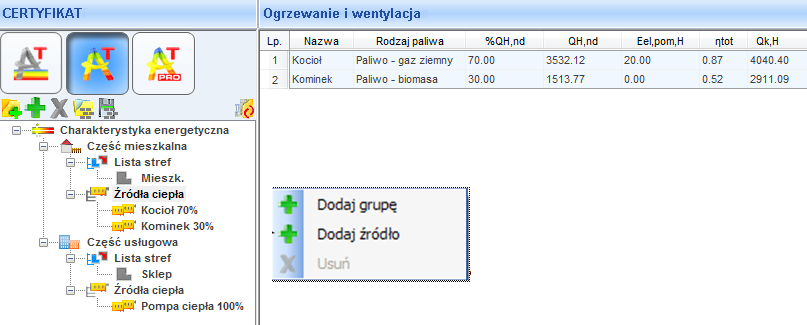 52 Rysunek 70. Zakładka Budynek referencyjny dla części mieszkalnej.. 5.