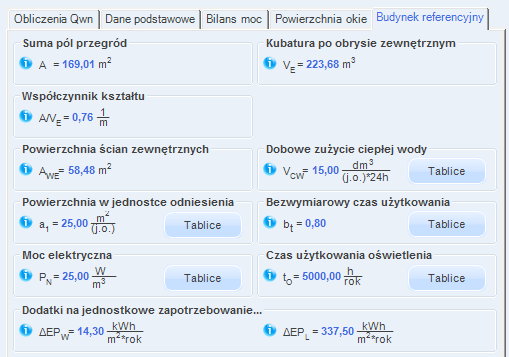 56 Rysunek 757. Zakładka Powierzchnia okien dla części usługowej.