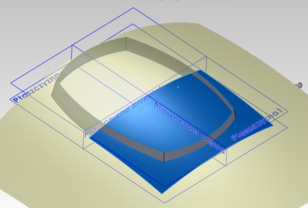 Możemy przejśd do tworzenia płaszczyzny z wykonanych szkiców.