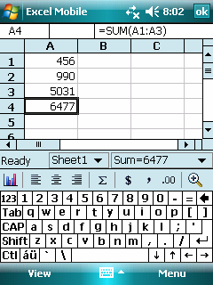 Tutaj pojawia się wpisywana zawartość komórki Pasek narzędzi Excela 4.