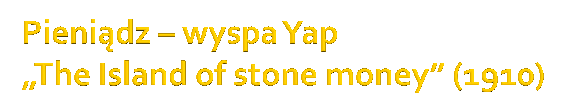 Na wyspie Yap (wyspa na