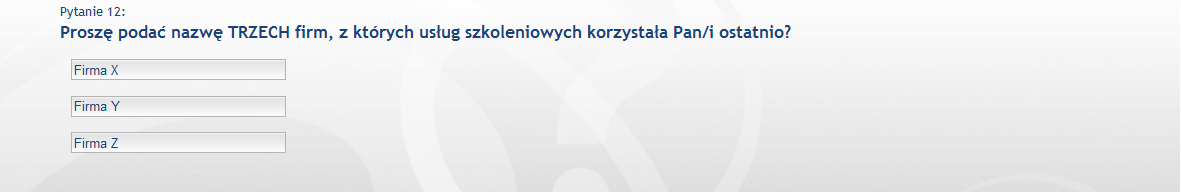 Utworzone PYTANIE OTWARTE TEKSTOWE będzie z kolei widoczne dla