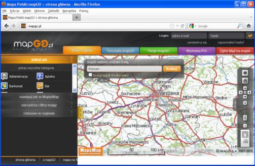 Produkcja map wektorowych IMAGIS GARMIN Map supplier MapaMap IMAGIS Navigation software MapaMap