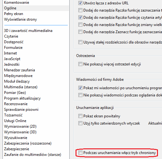 (1.2) KONFIGURACJA ADOBE READER 4.