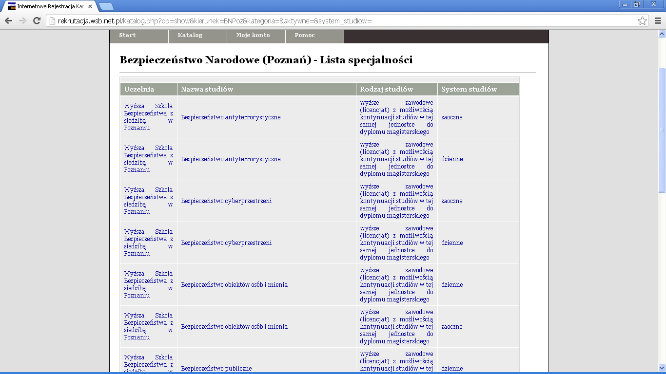 Na kolejnej stronie mamy możliwość wybrania