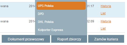 9.7.2 Przygotowywanie raportu zbiorczego Krok 1 W panelu administracyjnym sklepu wchodzimy do zakładki Sheepla Podgląd przesyłek (lewy panel Powiązania).