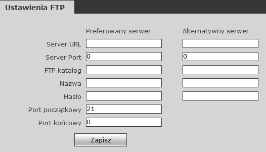 5.2.3.5 Ustawienia Email Rys 22 przedstawia okno ustawień Email. Okno służy do ustawienia parametrów skrzynek pocztowych celu wysyłania poczty alarmowej.