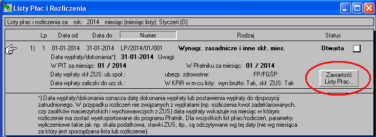 Rys. 11. Na ekranie kryteriów odczytu list płac i rozliczeń należy wybrać rok i miesiąc importu. Rys. 12.