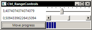 Range Controls Slider ScrollBar ProgressBar <UniformGrid Columns="2"> <Label Name="SliderLabel">0</Label> <Slider Name="MySlider" ValueChanged="MySlider_ValueChanged" TickPlacement="TopLeft" />