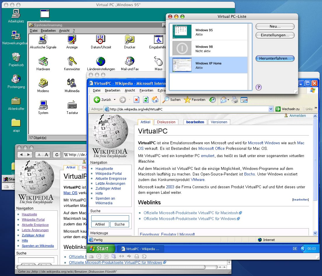 Virtual PC na Macintosh czyli pełna wirtualizacja z dynamiczną rekompilacją Program pisany przez