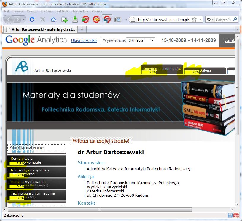 Clicktracing Uproszczoną wersję clicktracingu -