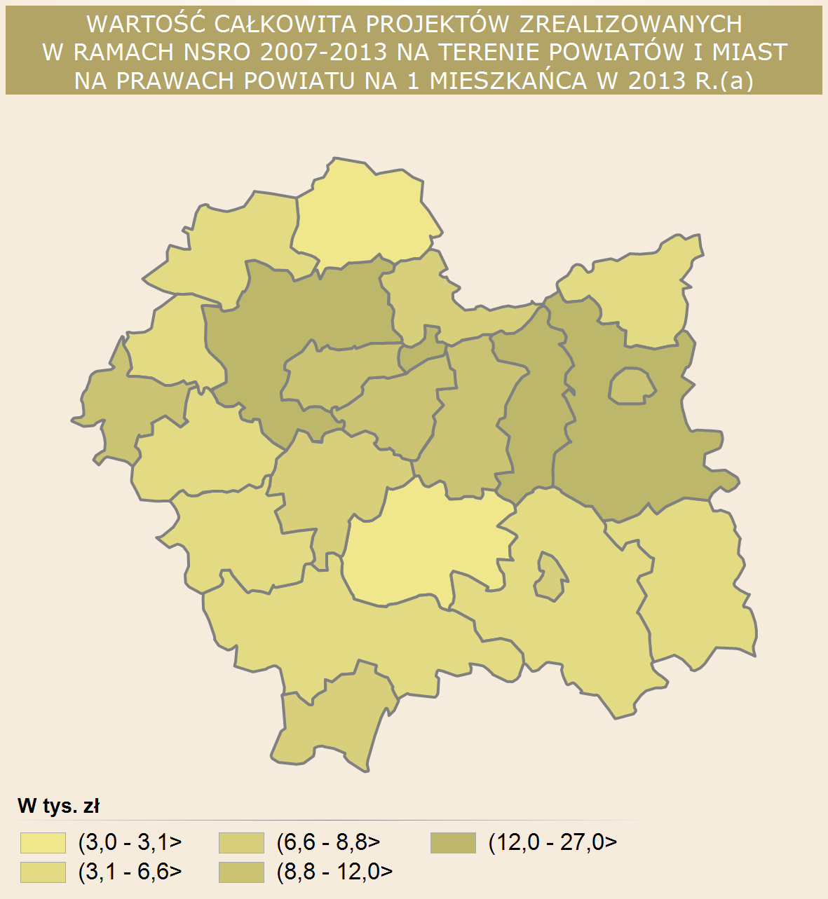 MAPY (a) Dane szacunkowe; miejsce realizacji projektu zgodnie z umową o dofinansowanie; dane dotyczą podpisanych umów o dofinansowanie; bez środków Programu Operacyjnego