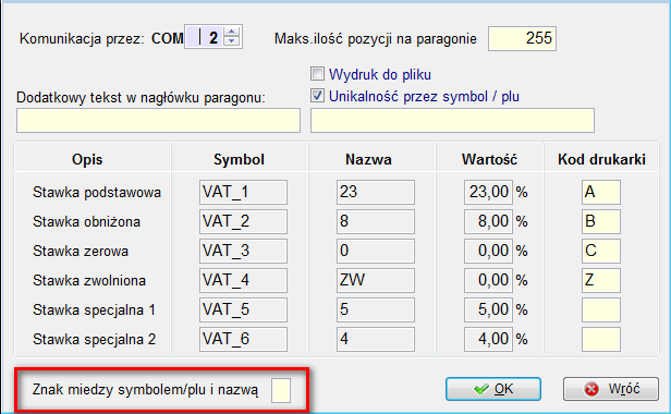 1.7 Urządzenia fiskalne Zaplanowane zmiany stawek w bardzo dużym stopniu dotyczą również urządzeo fiskalnych.