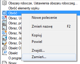 Aby zamienić wszystkie wystąpienia szukanego ciągu, kliknij Zamień wsz. Nie można cofnąć tej operacji. 4 Kliknij przycisk Zamknij.