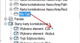 Stany karty kontekstowej wstążki Stany karty kontekstowej wstążki sterują wyświetlaniem paneli wstążki na wstążce, gdy niektóre polecenia są aktywne lub wybrano obiekt.