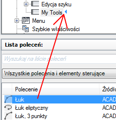 4 Zaktualizuj obszar roboczy zgodnie z potrzebami, aby zaktualizować wygląd i położenie nowego paska narzędzi.