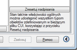 Aby zastąpić właściwości ogólne wszystkich typów obiektów. 1 Kliknij kartę Zarządzaj panel Dostosowanie Interfejs użytkownika.