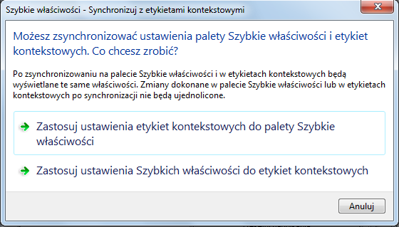 5 Kliknij przycisk Zastosuj. Skrócone omówienie Polecenia CUI W produkcie zarządza elementami dostosowanego interfejsu użytkownika. OPCJE Dostosowuje ustawienia programu.