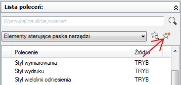 3 W panelu Lista poleceń kliknij opcję Utwórz nowe polecenie. 4 W razie konieczności właściwości nowego polecenia można dopasować w panelu Właściwości. 5 Kliknij przycisk Zastosuj.