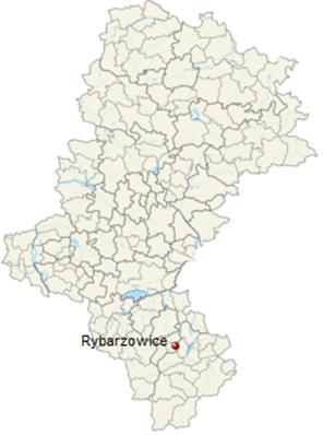 1.2. Lokalizacja projektu Rybarzowice wieś w gminie Buczkowice, w powiecie bielskim, w województwie śląskim.