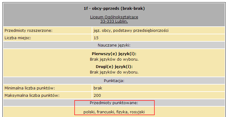 Jak wyliczane są punkty rekrutacyjne uczniów w aplikacji Nabór Szkoły ponadgimnazjalne?