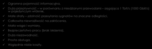 Slajd nr 8 Inwestycje Technologia - dlaczego światłowód?