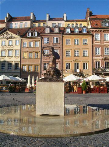 The Warsaw Mermaid Warszawska Syrenka The statue of the Warsaw Mermaid is sitauated in the Old Town Square.