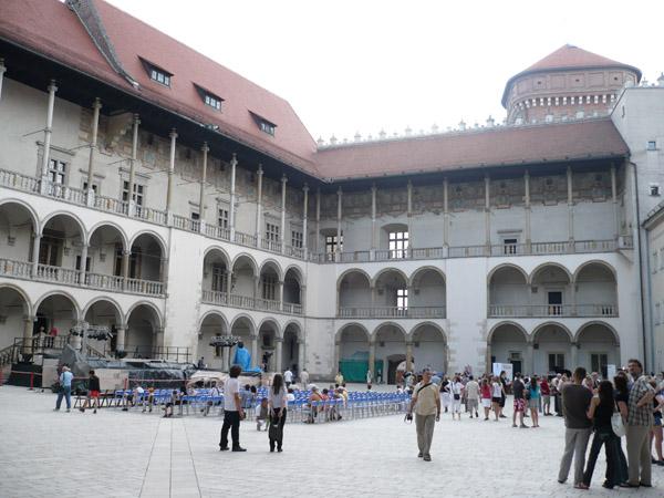 The inner courtyard