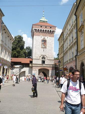 The Florian Gate Brama Floriańska It is one of the best-known Gothic towers in Poland. The Gate was built by the Krakow Furriers Guild in anticipation of the Turkish attack on the city. At St.