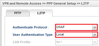 1.Konfiguracja serwera VPN Przejdź do zakładki VPN and Remote Access>>Remote Access Control i sprawdź (lub zaznacz) czy jest zaznaczona opcja L2TP over IPSec.