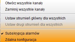 NHDR-5000 Viewer instrukcja obsługi ver. 1.0 PANELE 4.7.1. Pasek alarmów Pasek alarmów jest elementem interfejsu. Umożliwia on przeglądanie występujących alarmów.