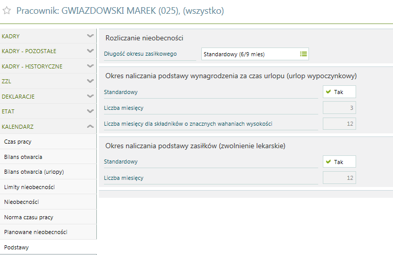 Kalendarz / Podstawy Ustawa o zasiłkach z ubezpieczenia społecznego definiuje standardową długość okresu zasiłkowego (6 miesięcy).